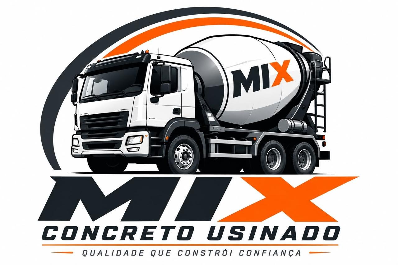 Caminhão betoneira da Mix Concreto Usinado